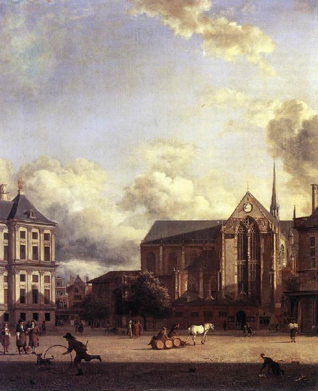 HEYDEN, Jan van der Dam Square, Amsterdam oil painting image